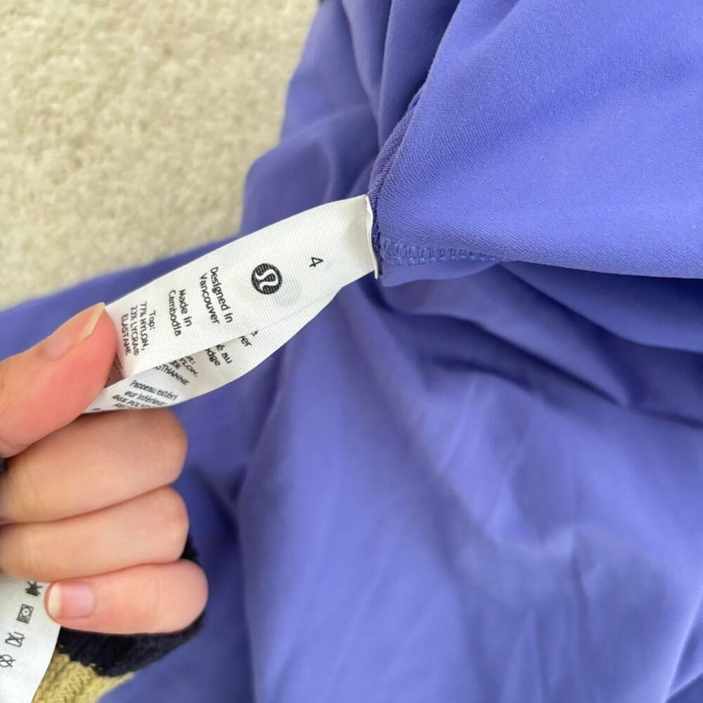 Lululemon purple tennis dress with - Picture 4 of 5